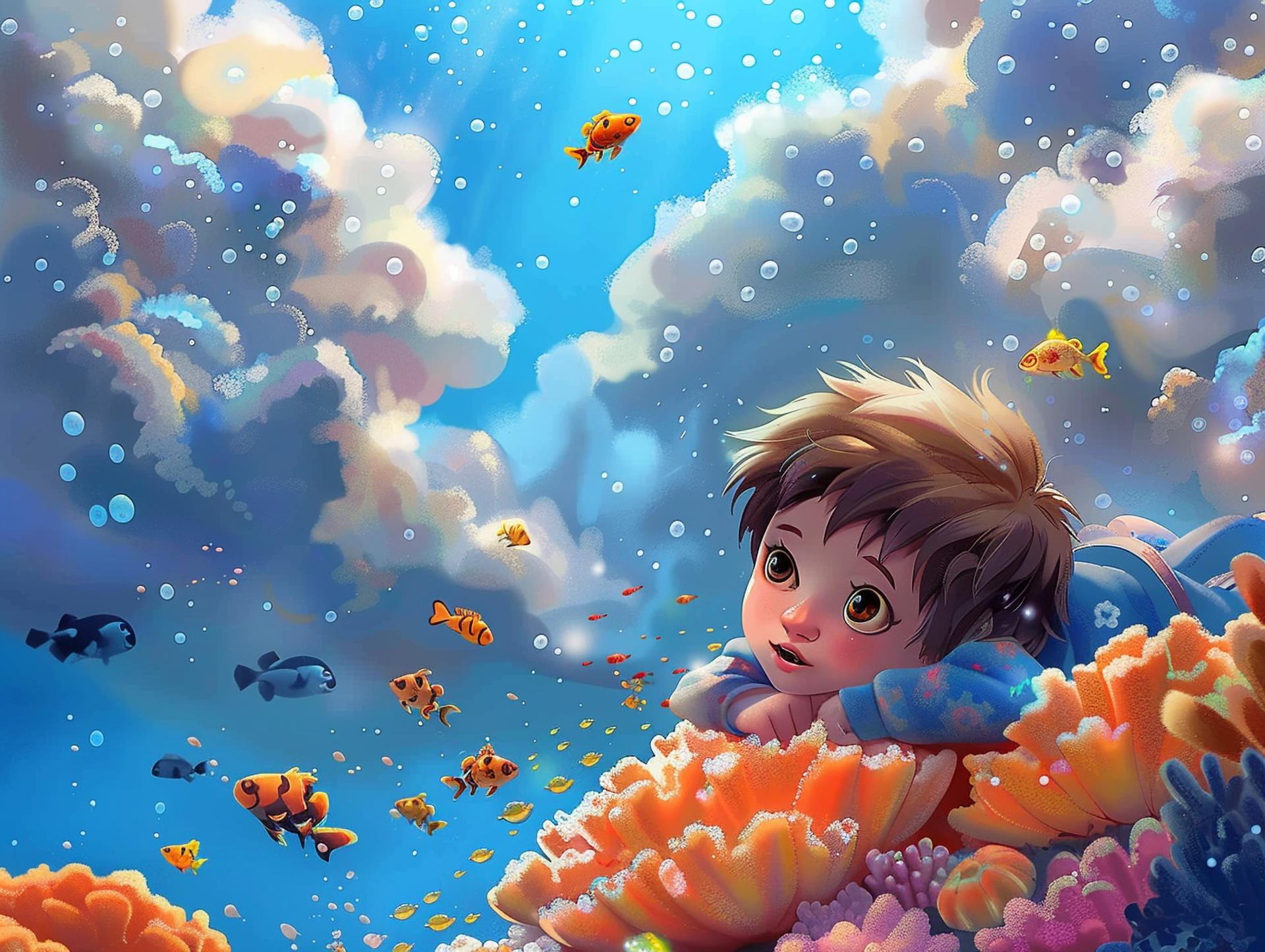 Boy fantasy world